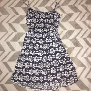 chanel navy blue summer dress